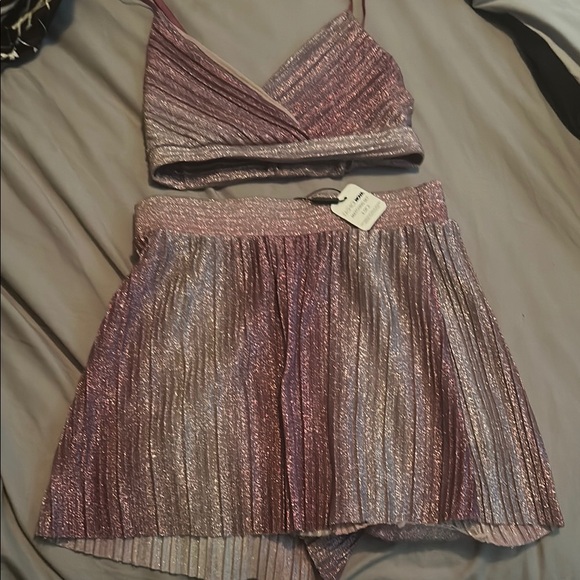 Shimmering Pink Two-Piece Set - Picture 1 of 1